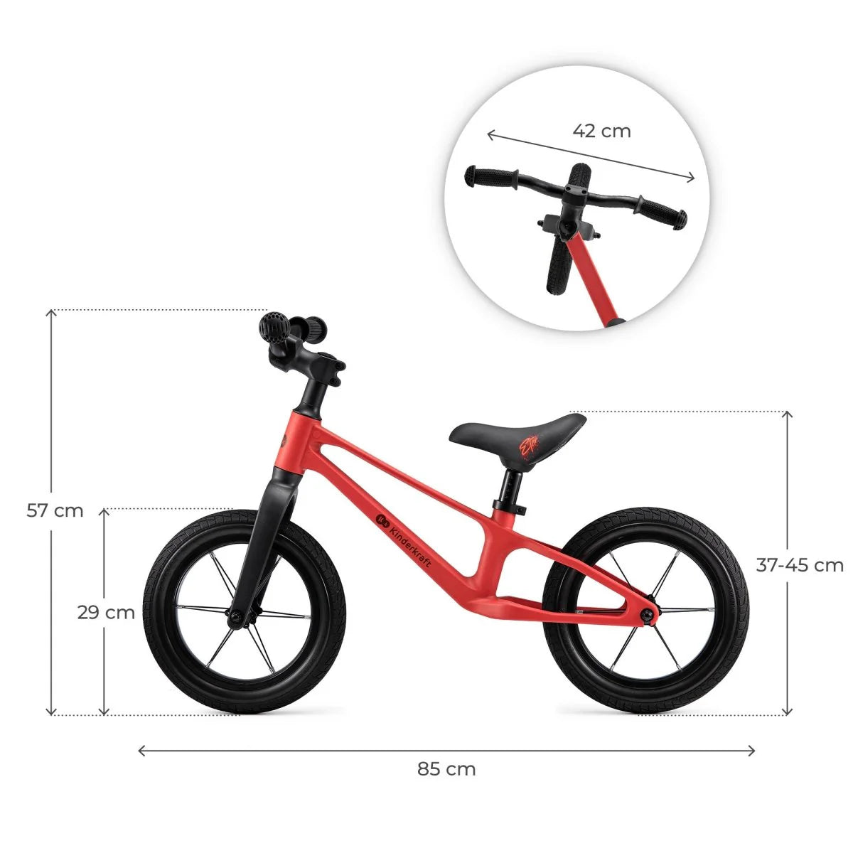 Bicicleta de equilibrio Eter Red KinderKraft