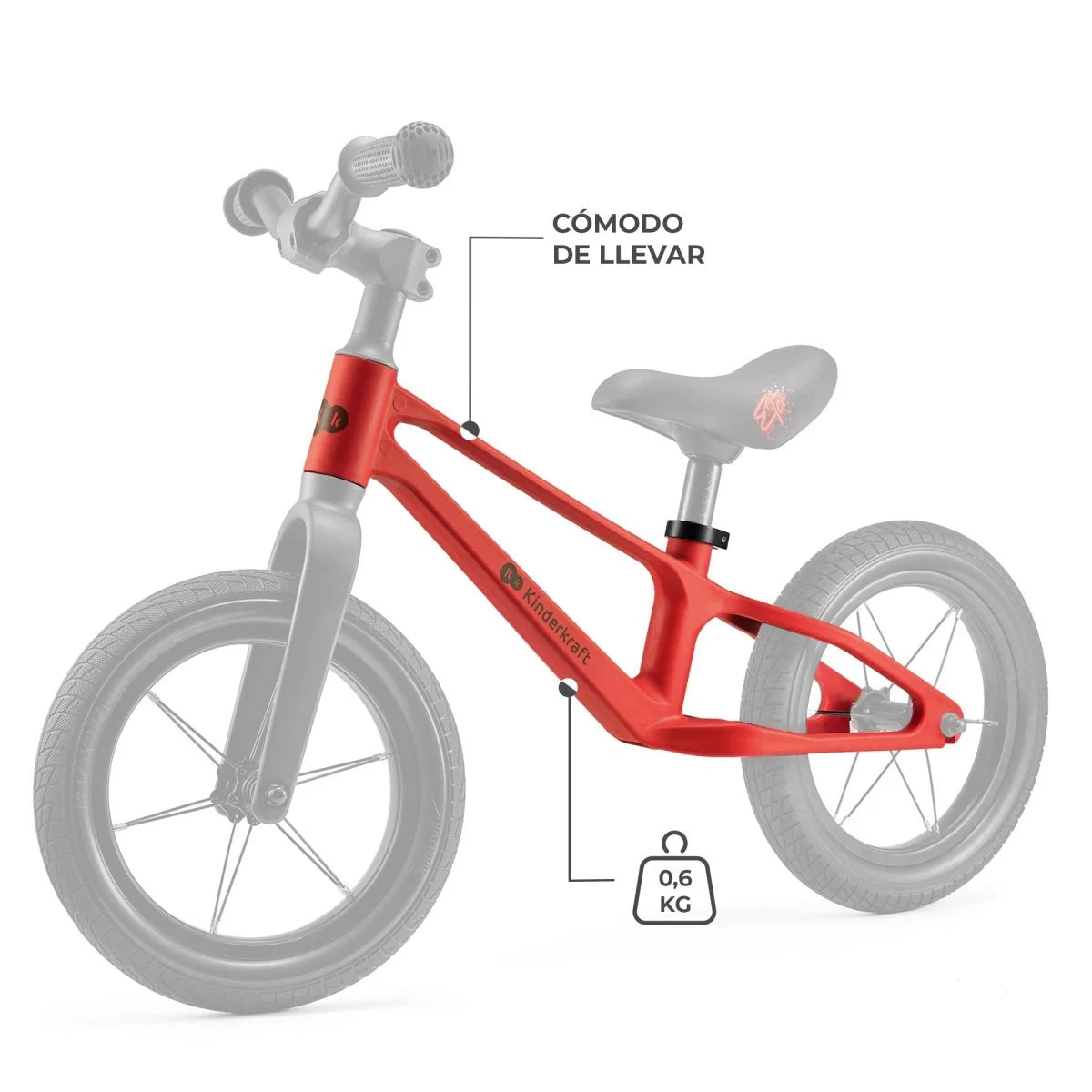 Bicicleta de equilibrio Eter Red KinderKraft
