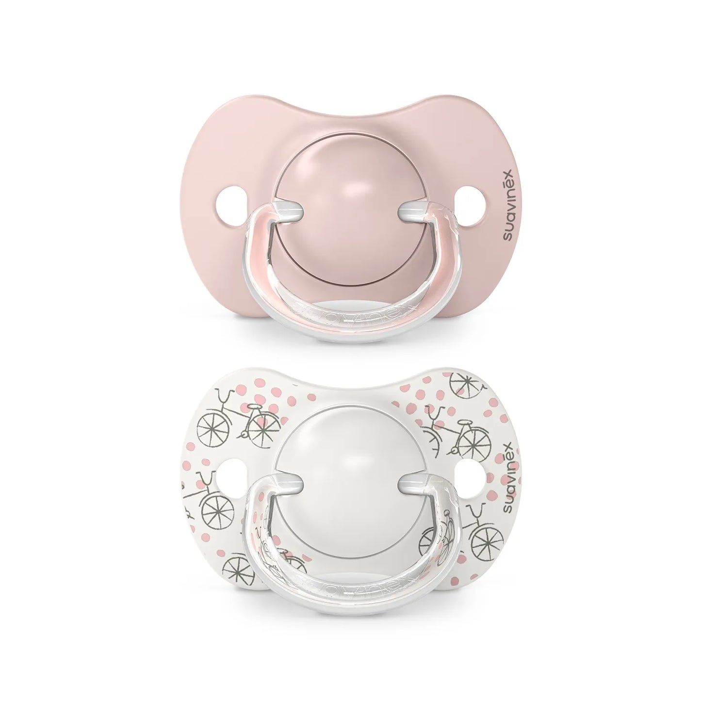 Chupete Suavinex Rosa Walk con Tetina Fisiologica SX Pro de Silicona 0/6 meses