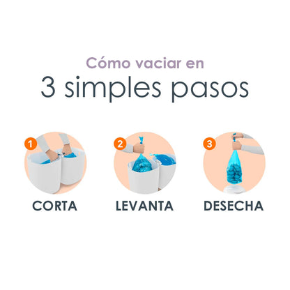 Basurero Contenedor de Pañales Diaper Genie® Compact Pail – Control Total de Olores