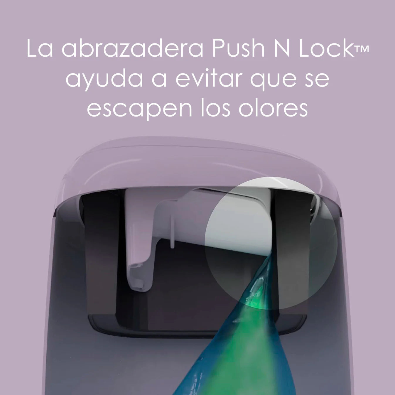 Basurero Contenedor de Pañales Diaper Genie® Compact Pail – Control Total de Olores