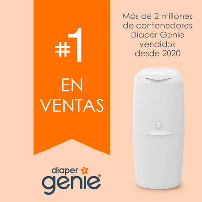 Basurero Contenedor de Pañales Diaper Genie® Compact Pail – Control Total de Olores