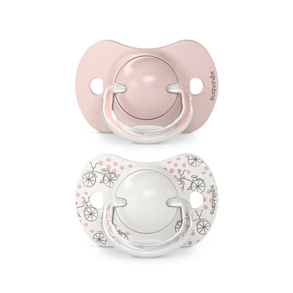 Chupete Suavinex Rosa Walk con Tetina Fisiologica SX Pro de Silicona 0/6 meses